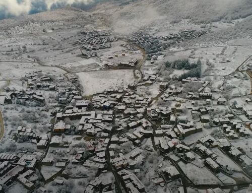 Αγιος Αθανάσιος Πέλλας: Υπέροχες εικόνες σε χιονισμένο τοπίο
